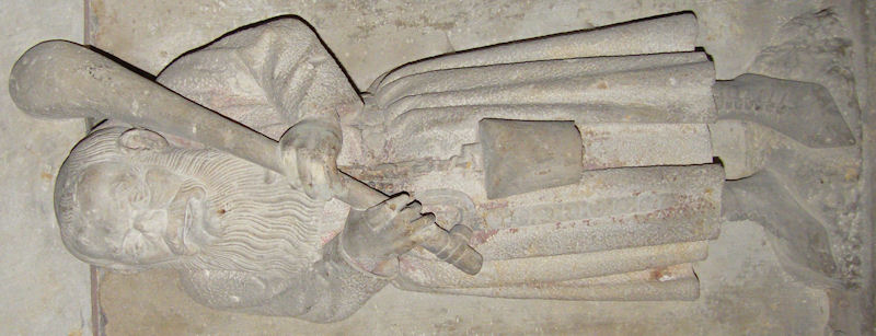 Germany Arnstadt Liebfrauenkirche Gunter XXV 1368 and wife Elisabeth of Honstein 1381 servant 4